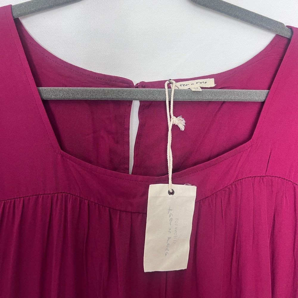 tea n rose NWT Tiered Midi Dress 3X - Picture 4 of 9